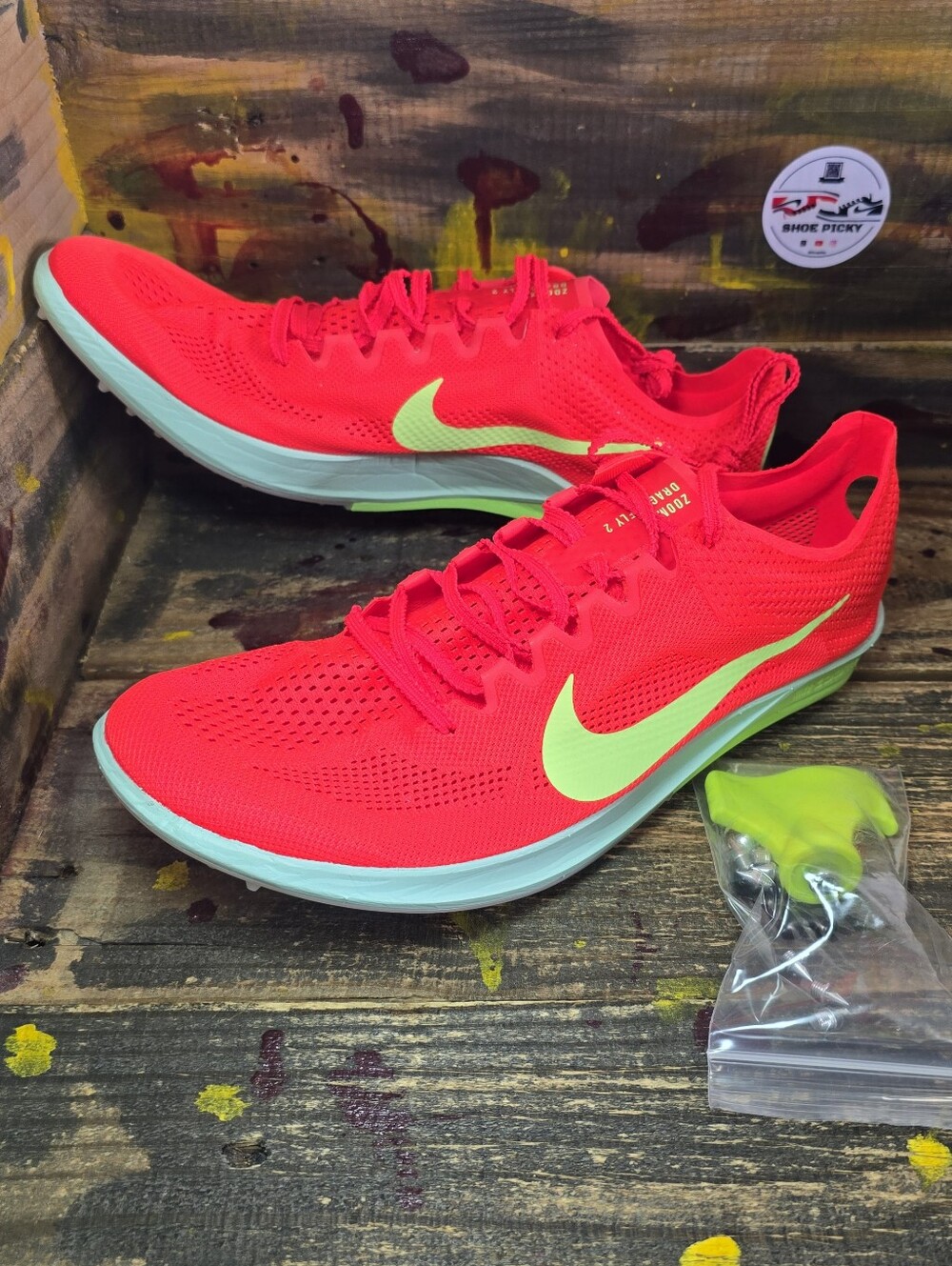 Size 11,12 Nike ZoomX Dragonfly 2 Distance Track Spikes Bright Crimson FD8413600